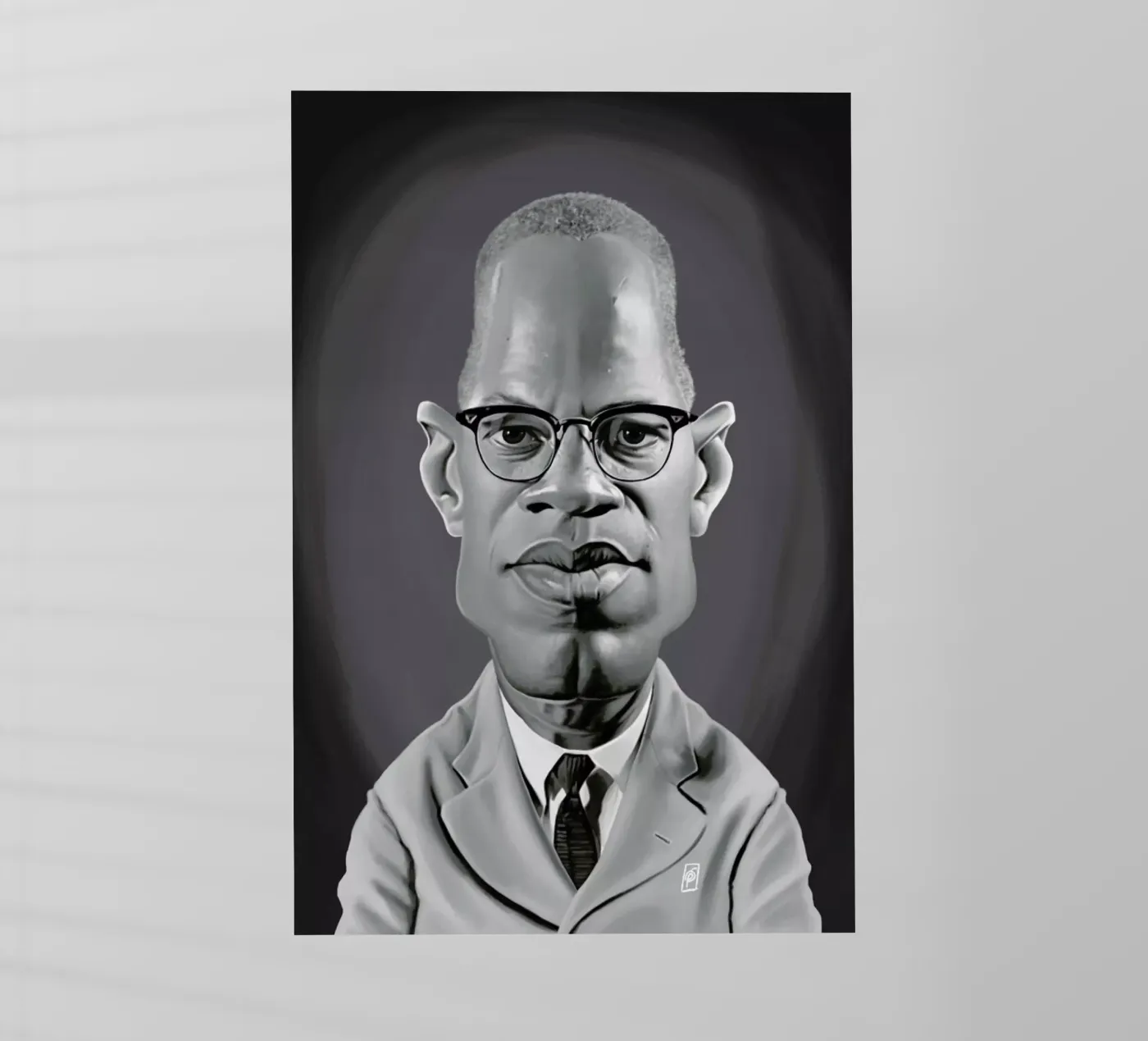 Malcolm X pellicola backlit da Rob Art | Illustration