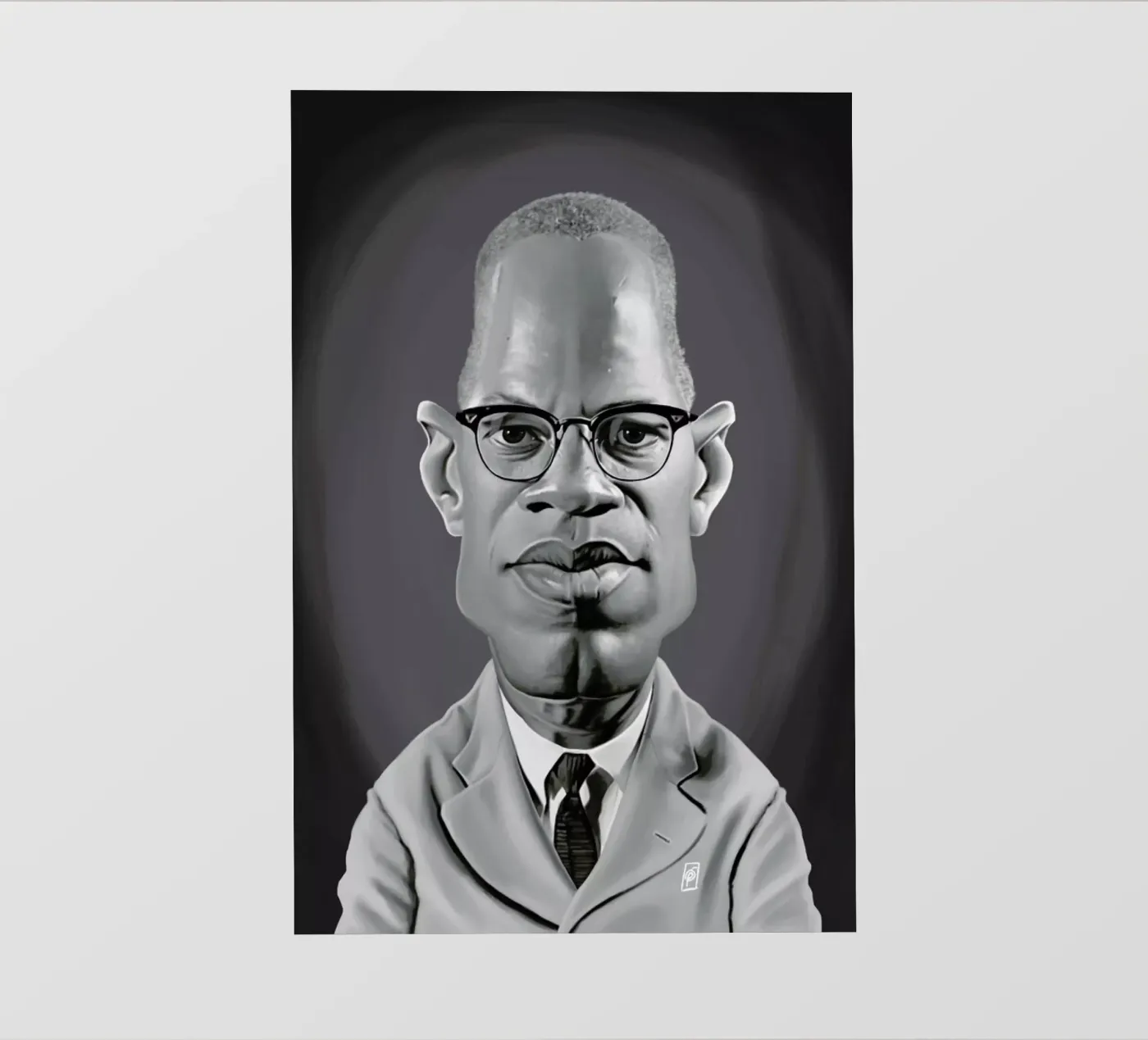 Malcolm X pellicola backlit da Rob Art | Illustration