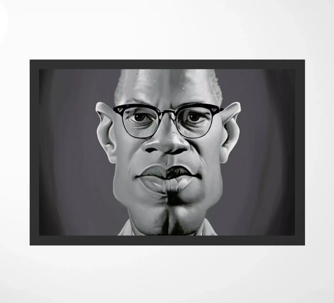 Malcolm X doormat by Rob Art | Illustration