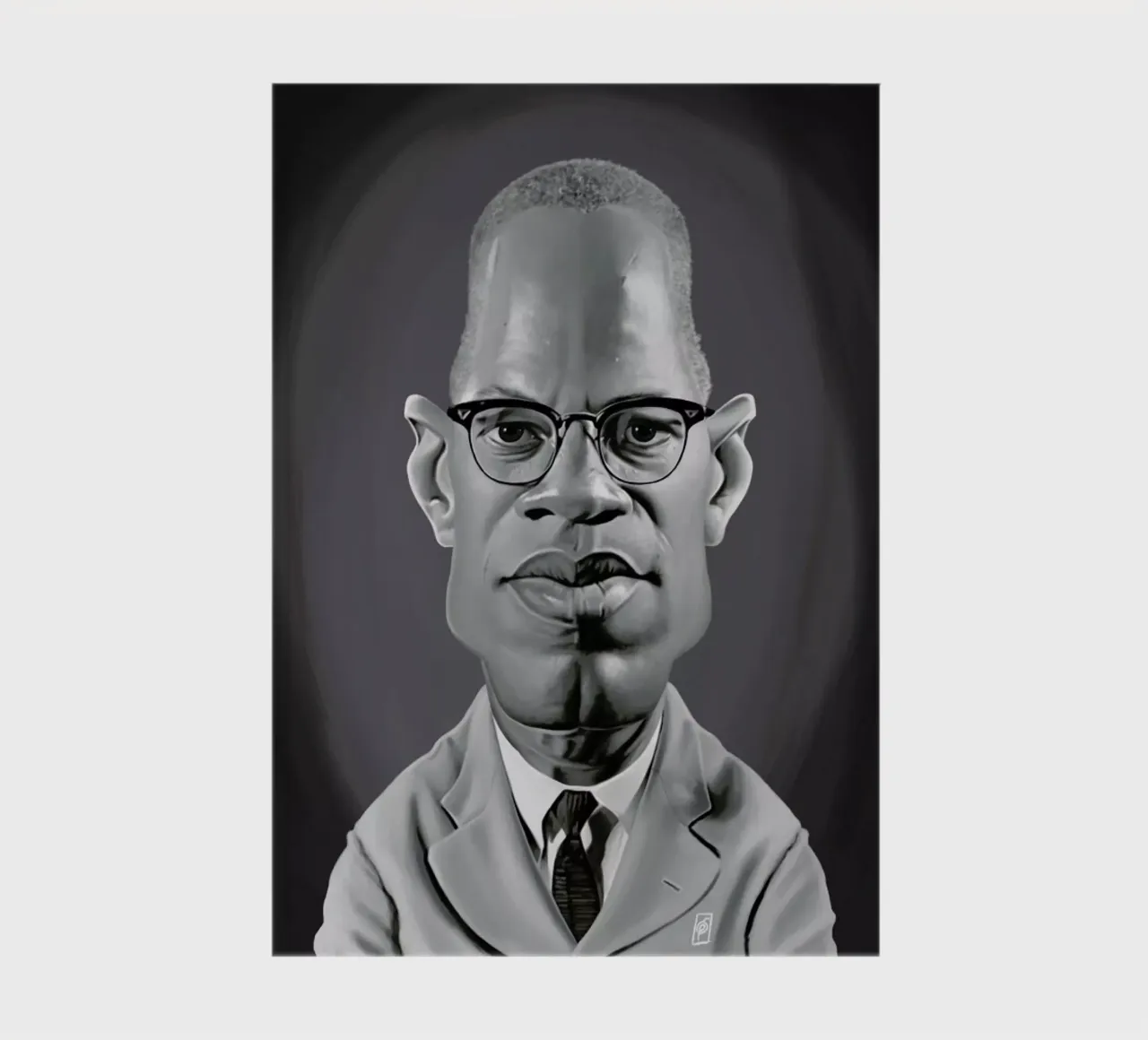 Malcolm X notebook by Rob Art | Illustration
