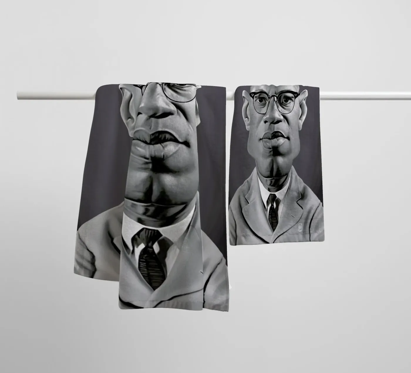 Malcolm X towel by Rob Art | Illustration