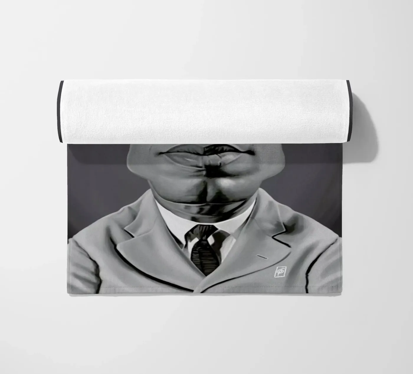 Malcolm X Strandtuch von Rob Art | Illustration