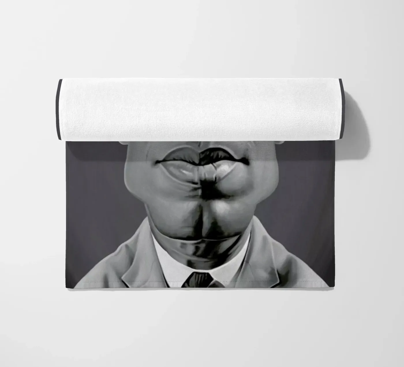 Malcolm X Strandtuch von Rob Art | Illustration