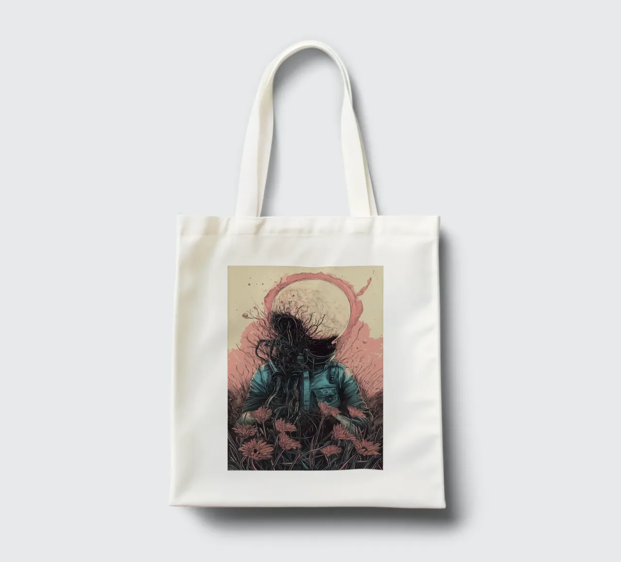 dreamy astronaut borsa in juta da Synthaira