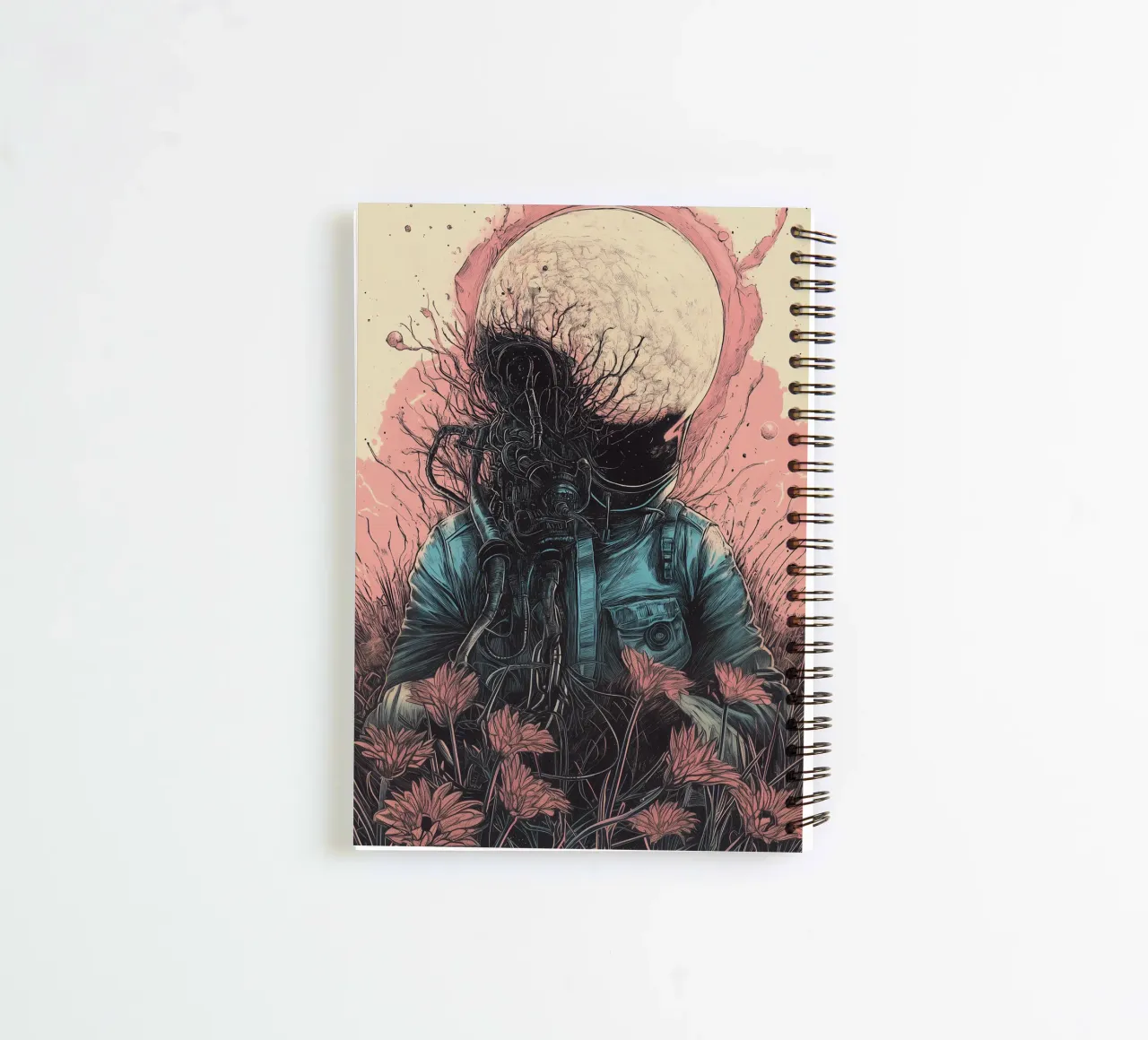 dreamy astronaut spiral notebook by Synthaira