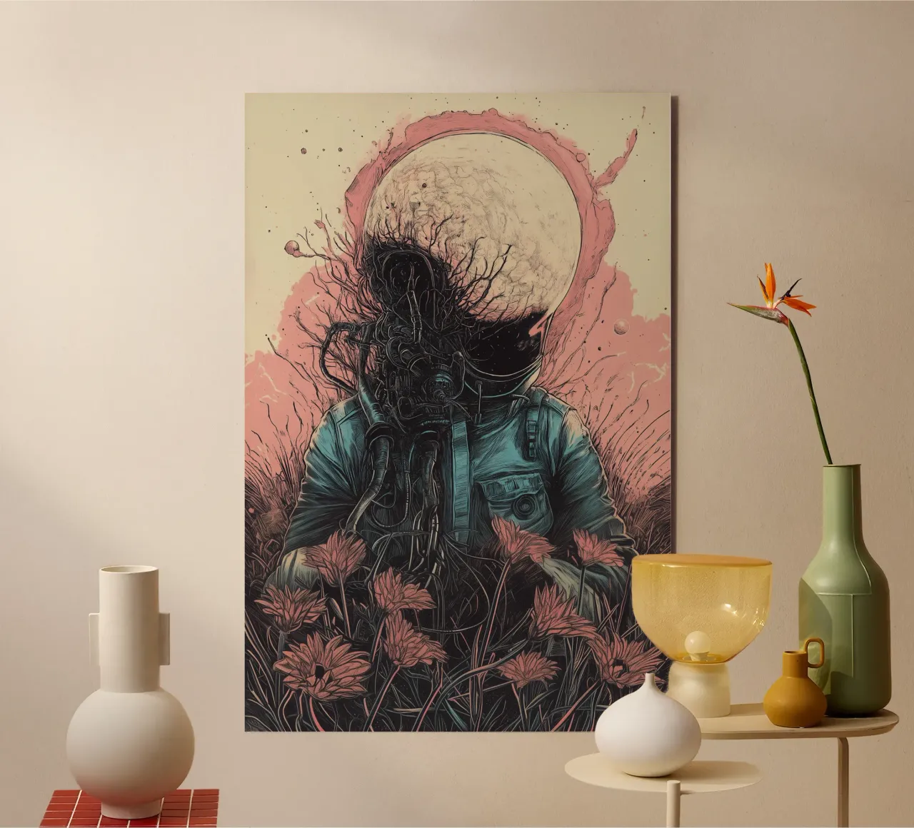dreamy astronaut alluminio dibond da Synthaira