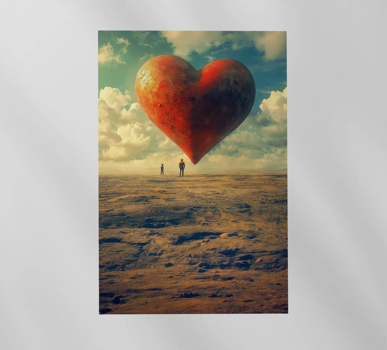 Heart of the World - Surreal Symbolic Landscape Print pellicola backlit da Synthaira