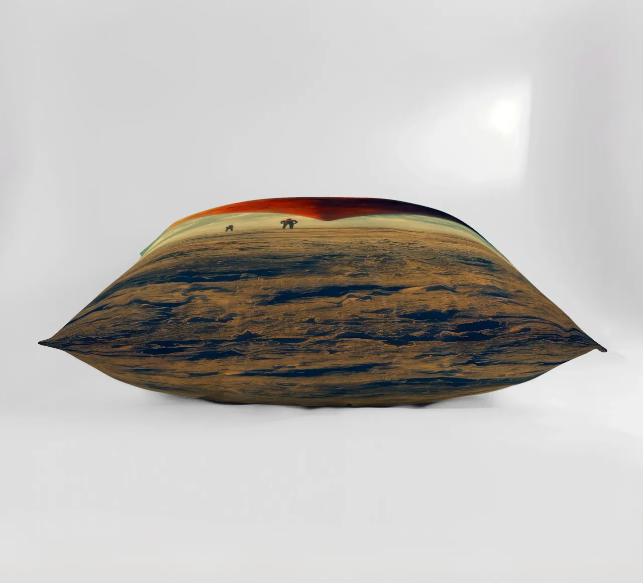 Heart of the World - Surreal Symbolic Landscape Print cuscino da Synthaira