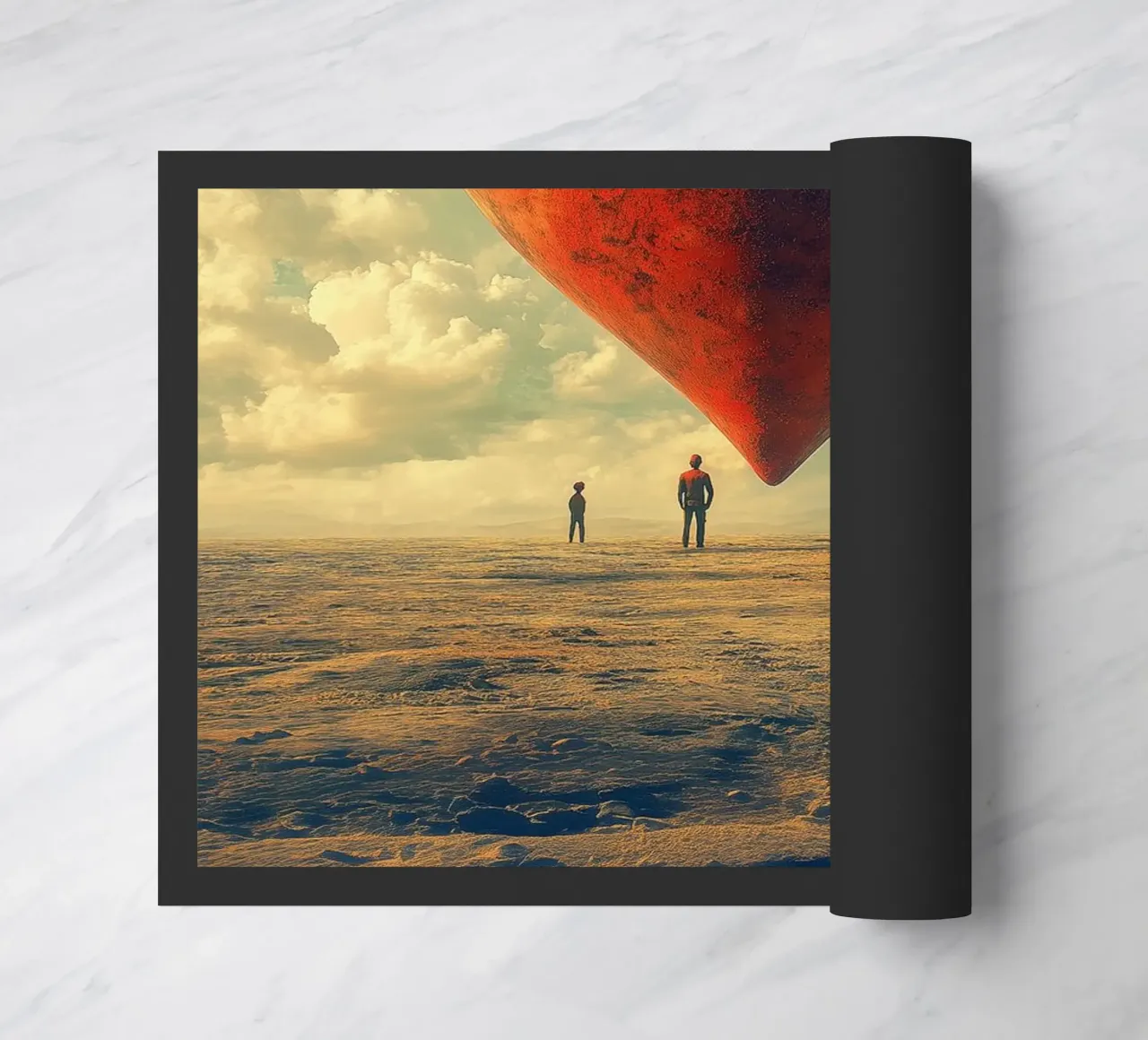 Heart of the World - Surreal Symbolic Landscape Print zerbino da Synthaira