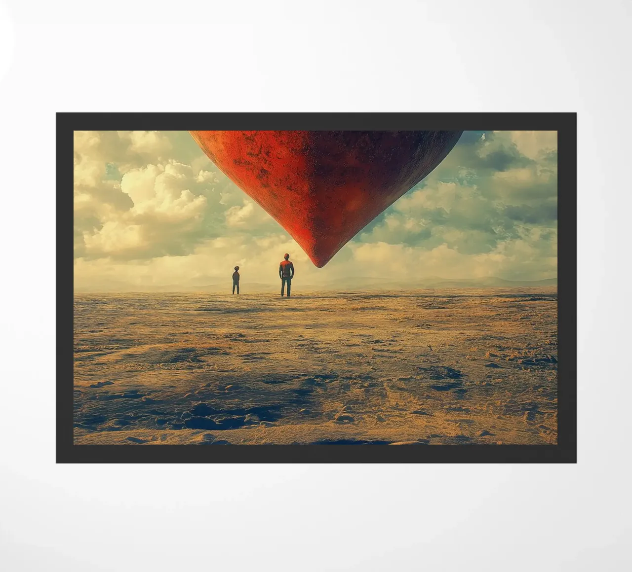 Heart of the World - Surreal Symbolic Landscape Print zerbino da Synthaira