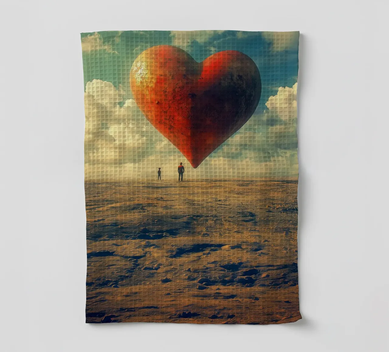 Heart of the World - Surreal Symbolic Landscape Print canovaccio da cucina da Synthaira