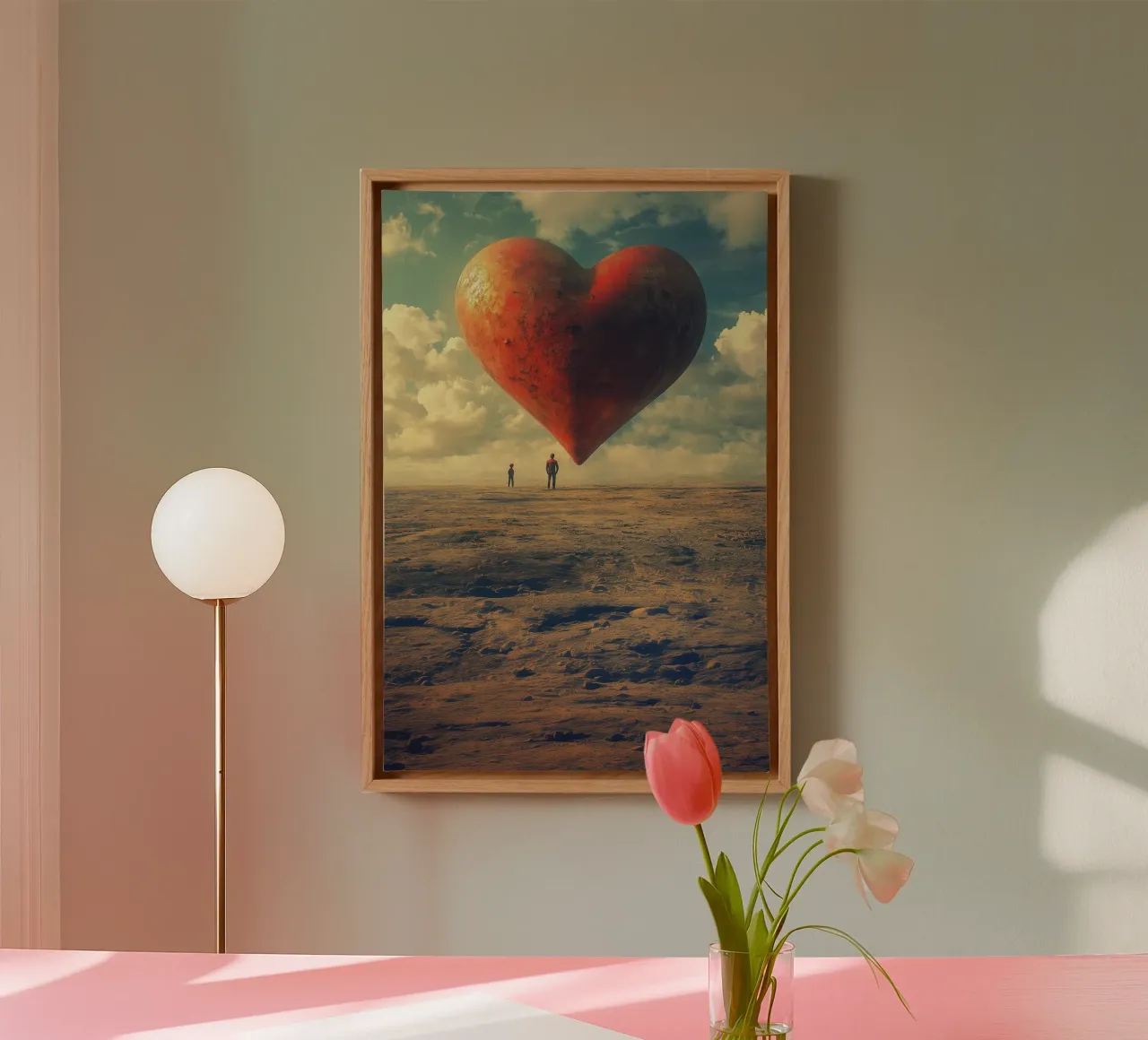 Big heart in the desert tela da Synthaira