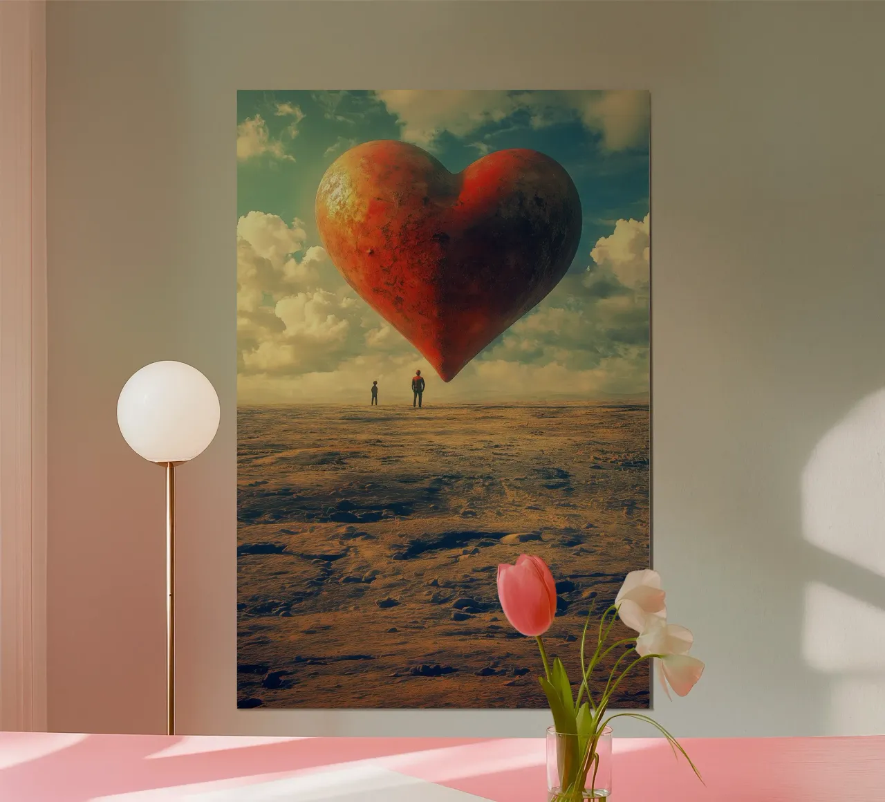 Heart of the World - Surreal Symbolic Landscape Print carta hahnemรผhle da Synthaira
