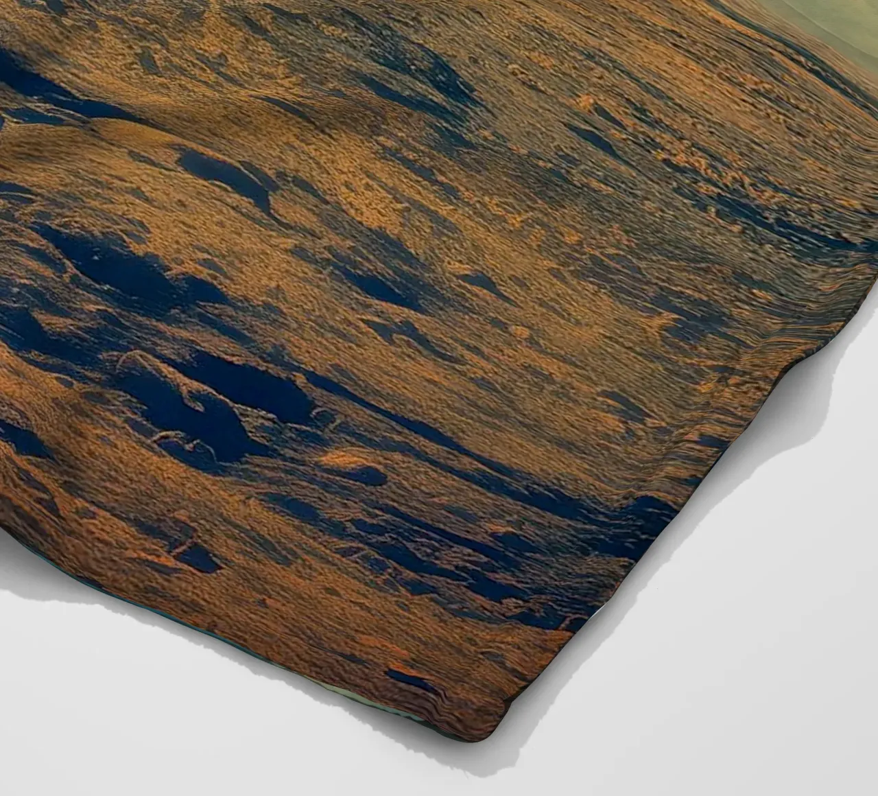 Heart of the World - Surreal Symbolic Landscape Print coperta in pile da Synthaira