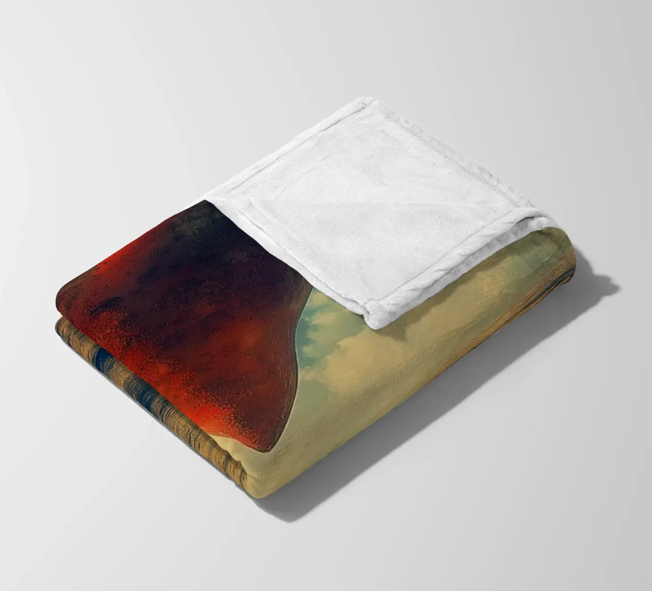 Heart of the World - Surreal Symbolic Landscape Print coperta in pile da Synthaira