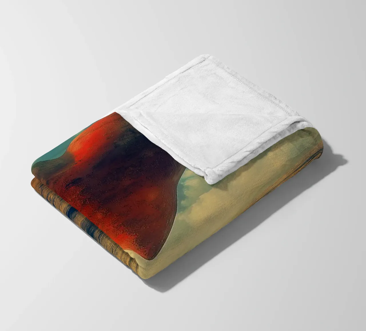 Heart of the World - Surreal Symbolic Landscape Print coperta in pile da Synthaira