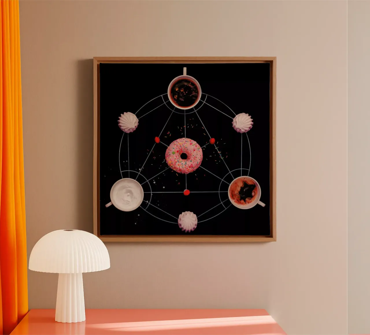 Sweet Alchemy Of Cooking - Dina Belenko tela con Cornice a cassetta da Pictufy