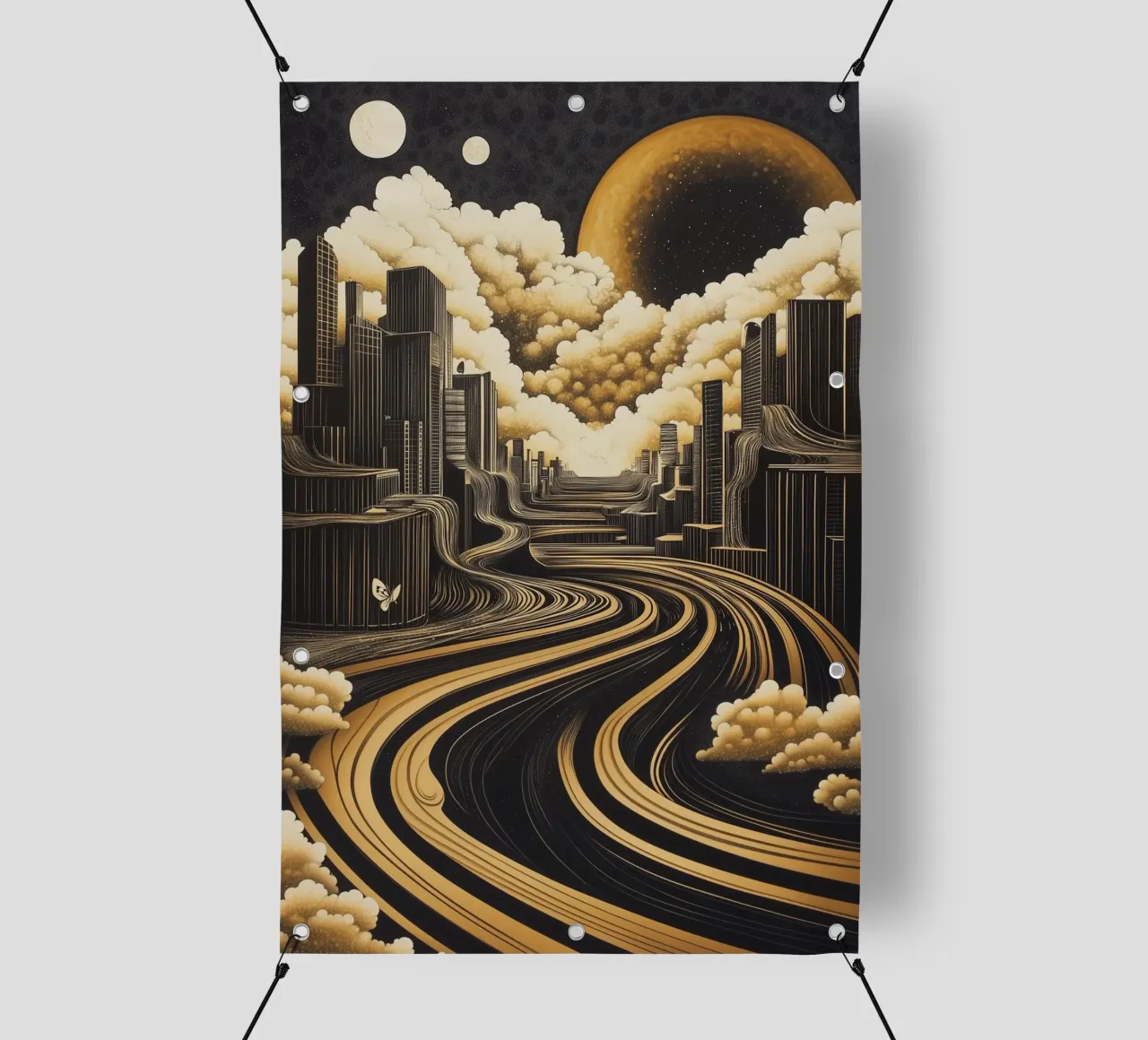 Abstract city telo in pvc da Synthaira