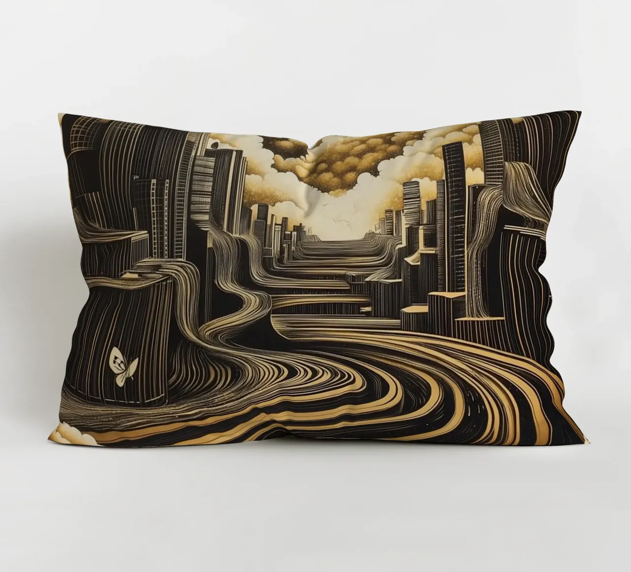 Abstract city cuscino da Synthaira
