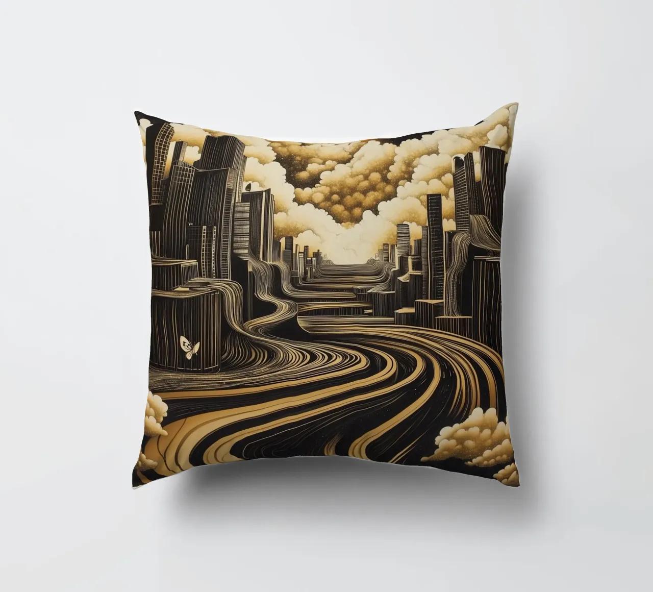 Abstract city cuscino da Synthaira