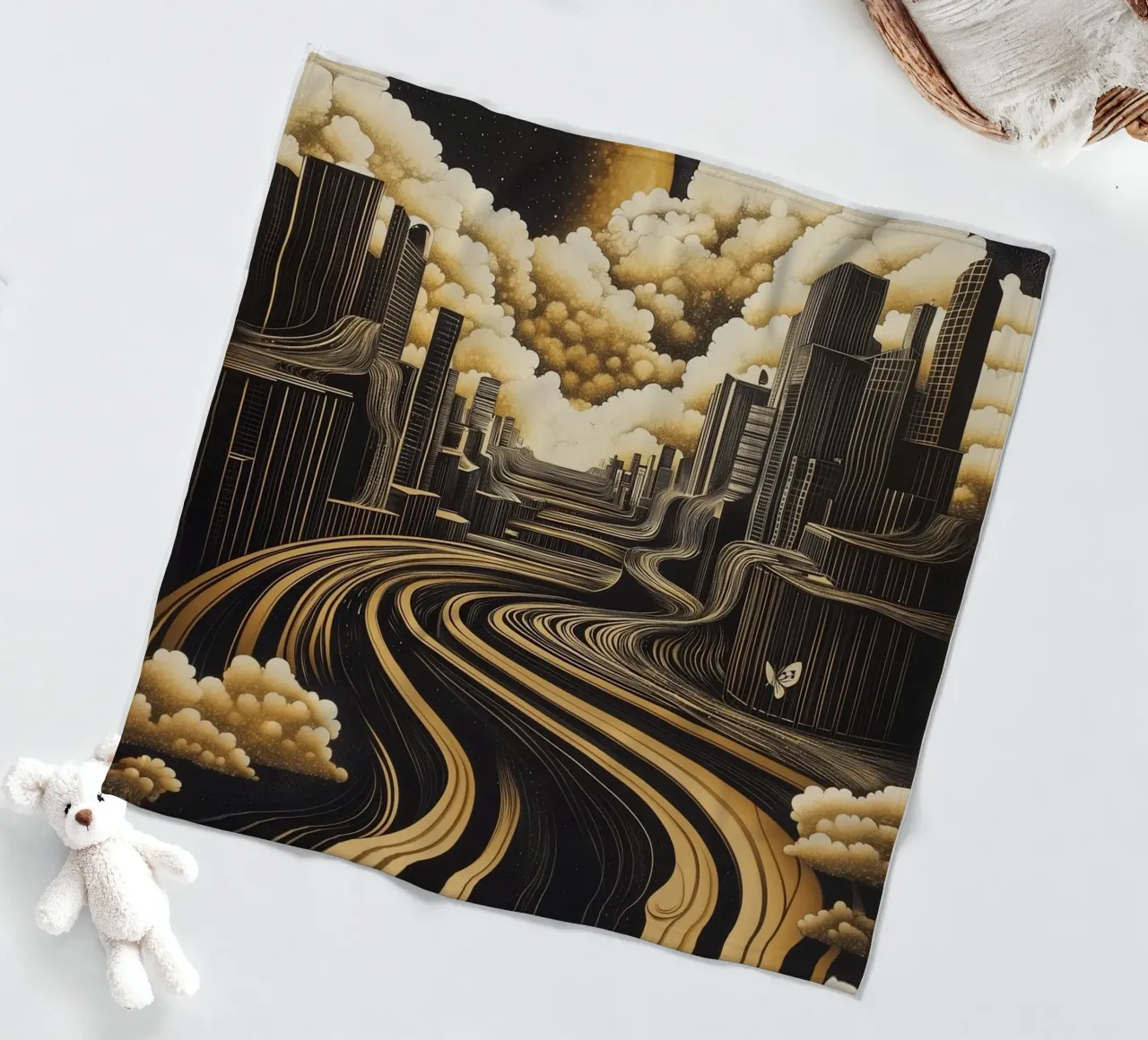 Abstract city coperta in pile da Synthaira