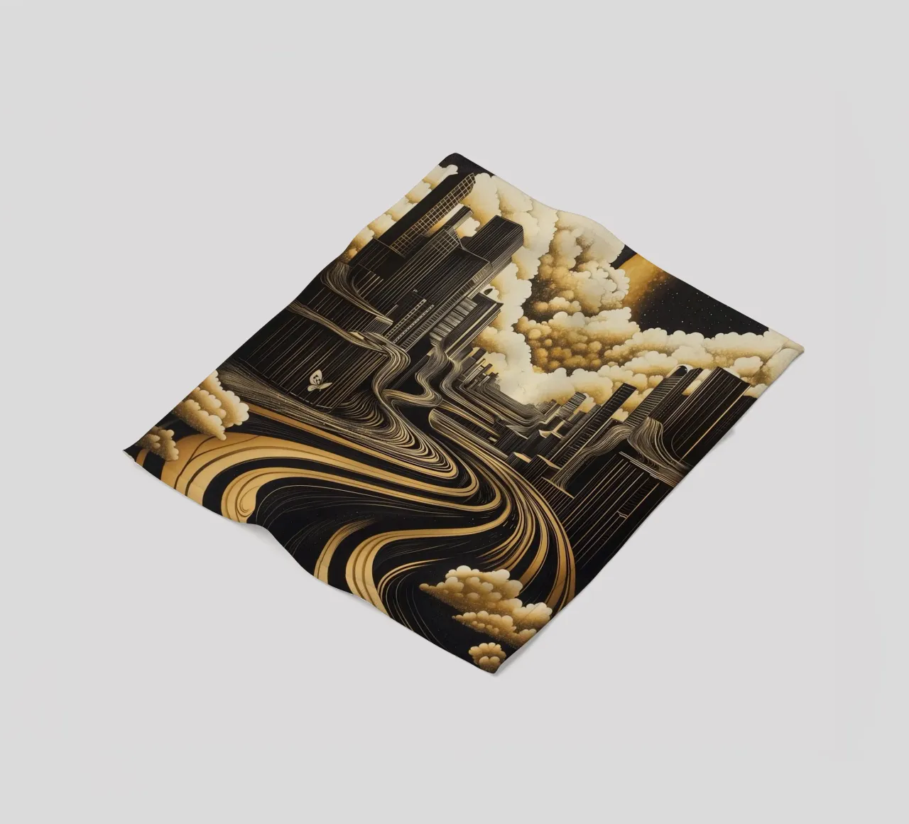 Abstract city coperta in pile da Synthaira