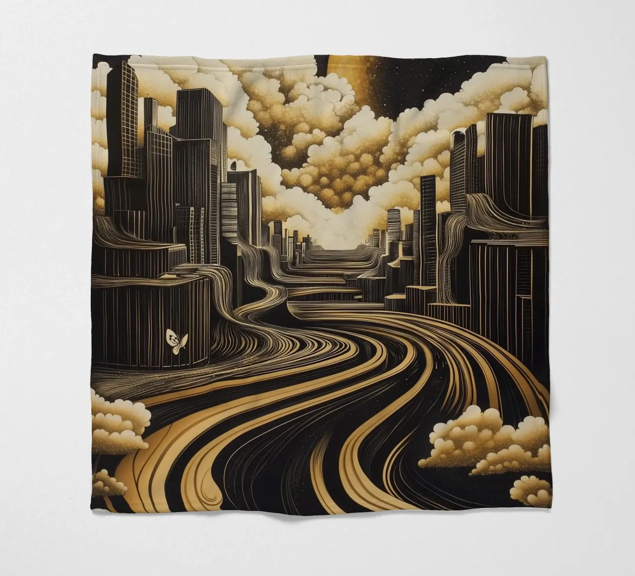 Abstract city coperta in pile da Synthaira
