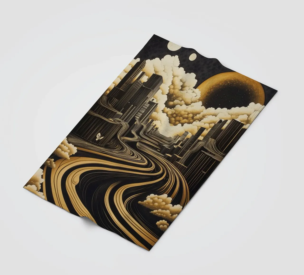 Abstract city coperta in pile da Synthaira