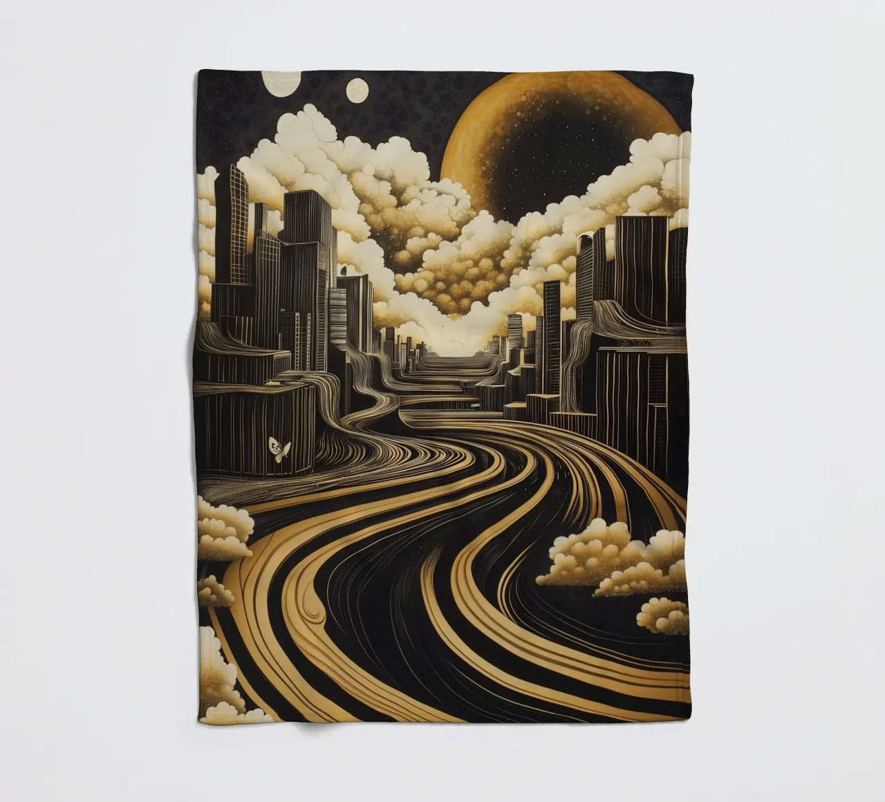 Abstract city coperta in pile da Synthaira