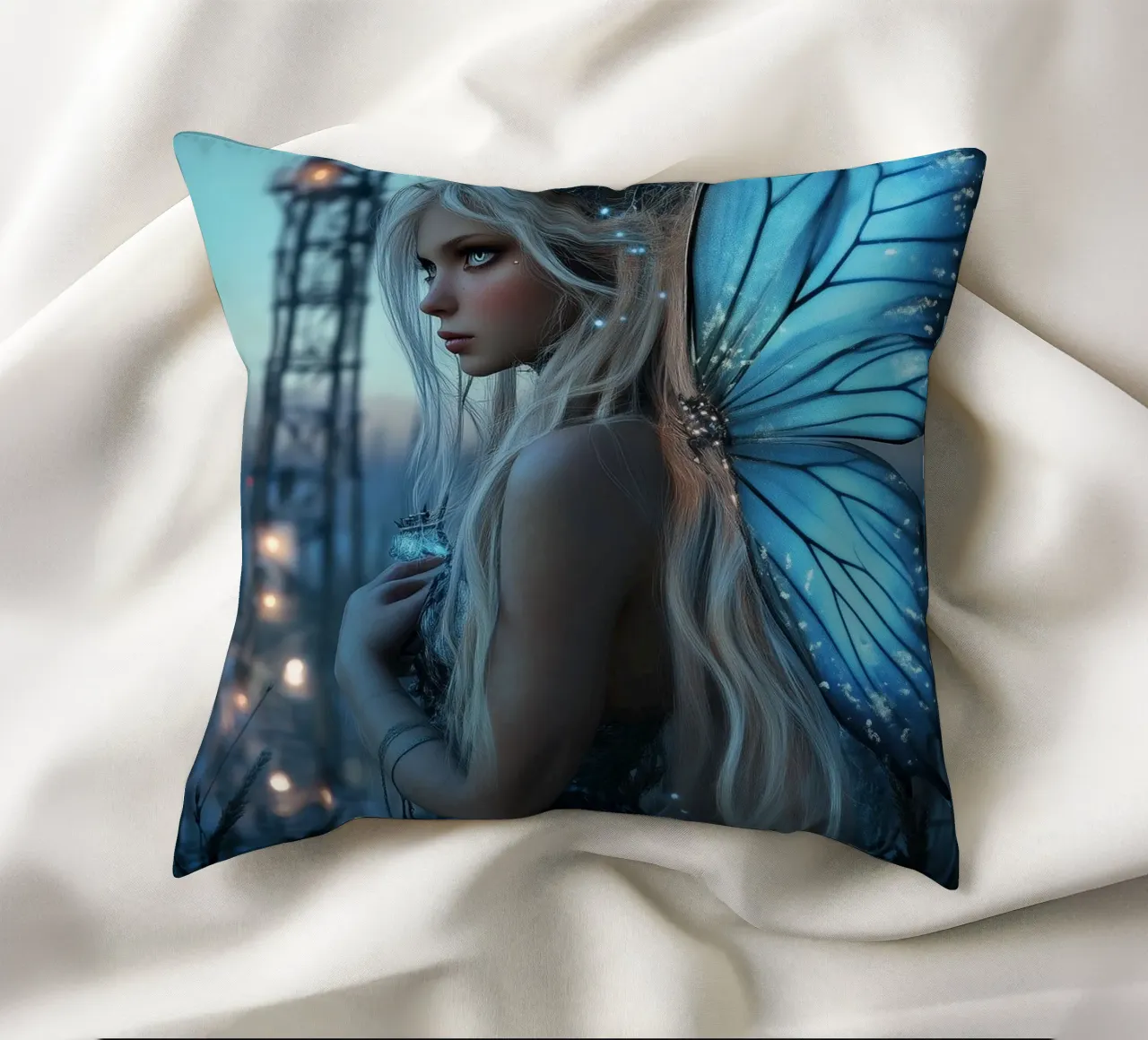 Blue fairy cuscino da Synthaira