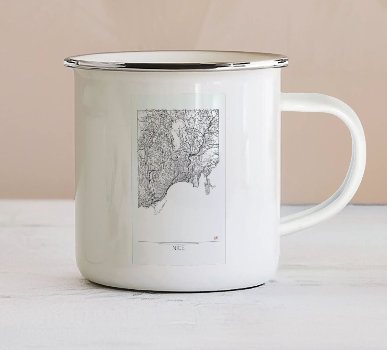 Nice Minimal enamel mug by Hubert Roguski