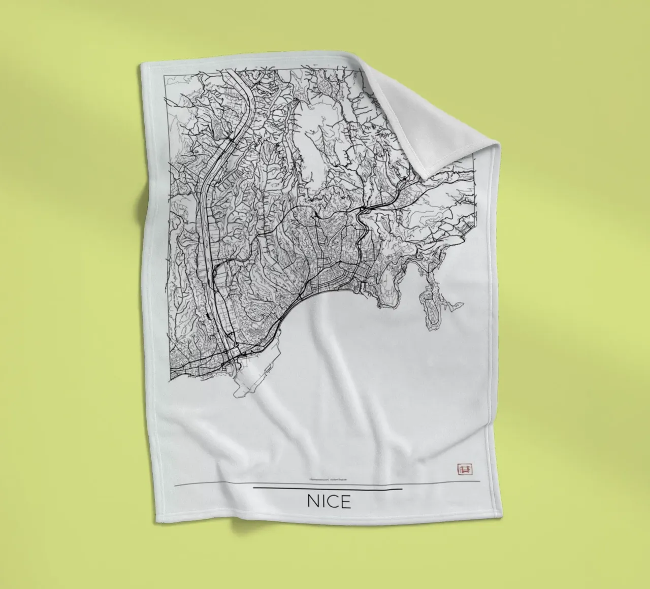 Nice Minimal coperta in pile da Hubert Roguski