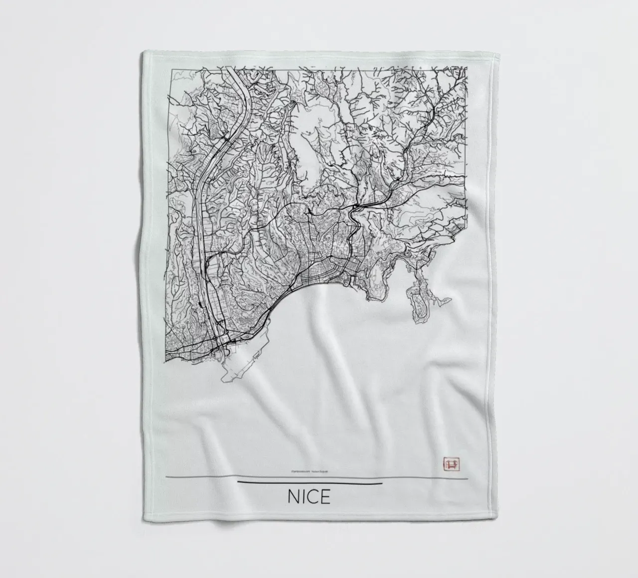 Nice Minimal coperta in pile da Hubert Roguski