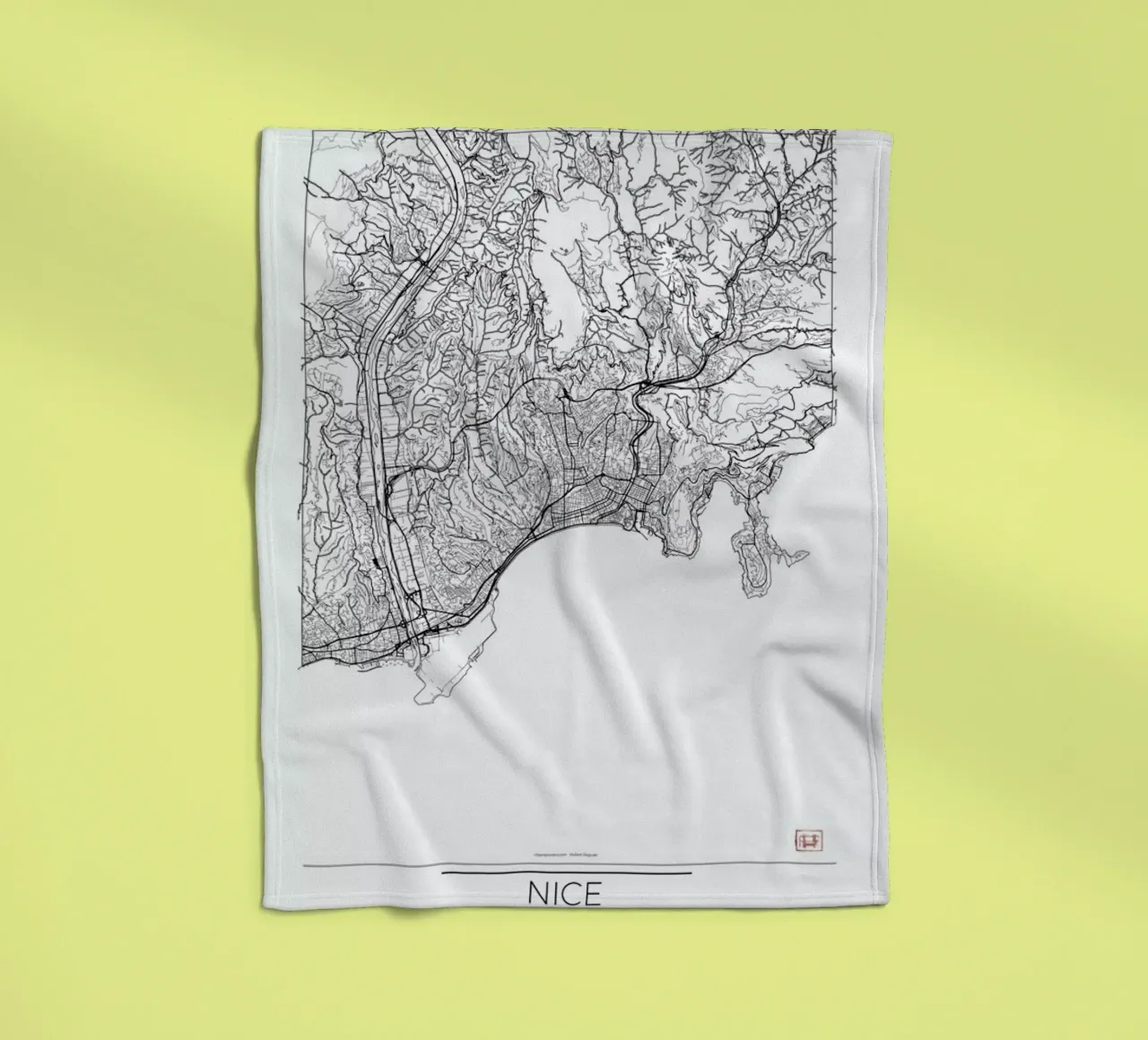 Nice Minimal coperta in pile da Hubert Roguski