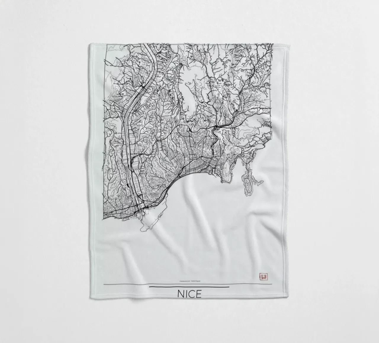 Nice Minimal coperta in pile da Hubert Roguski