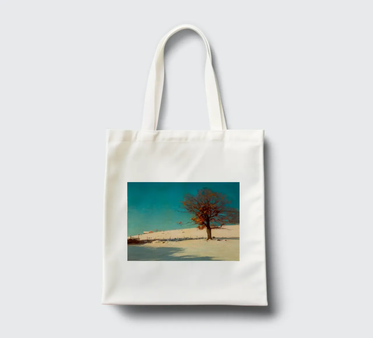 L. Birge Harrison: Vecchie querce sfiduciate borsa in juta da Little Art Histories