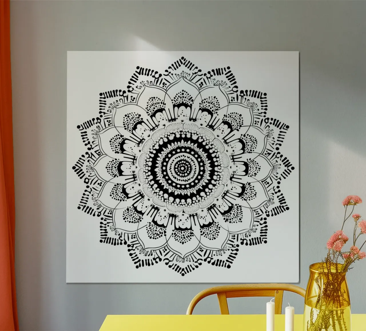 Mandala in bianco e nero carta hahnemühle da Spiritual Touch