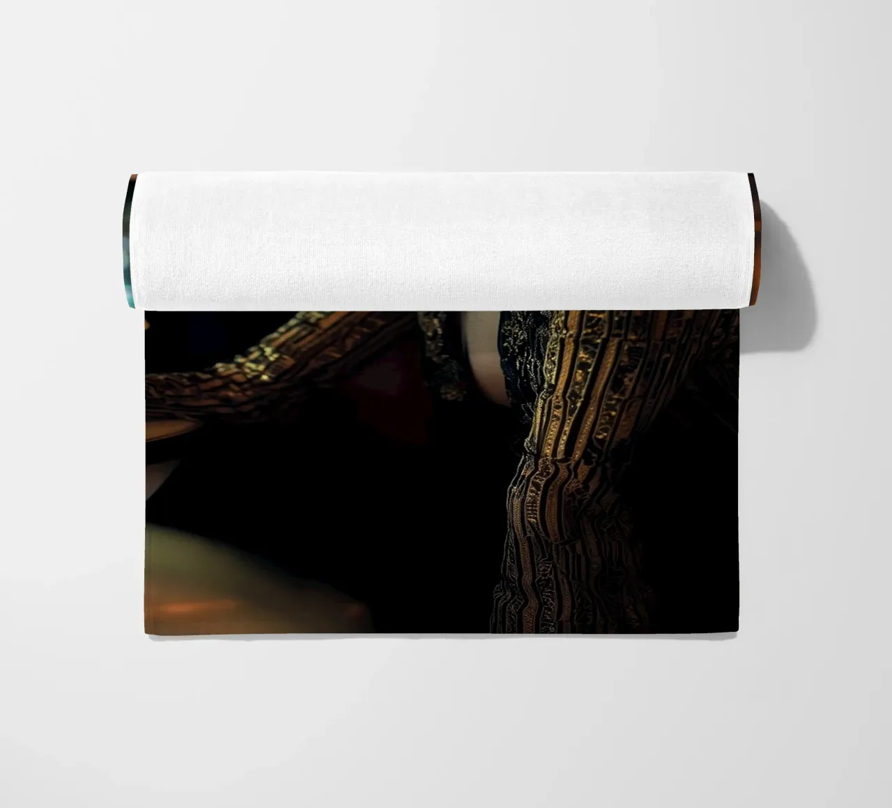 Café Society - Elegant Art Deco Portrait Print telo mare da Synthaira