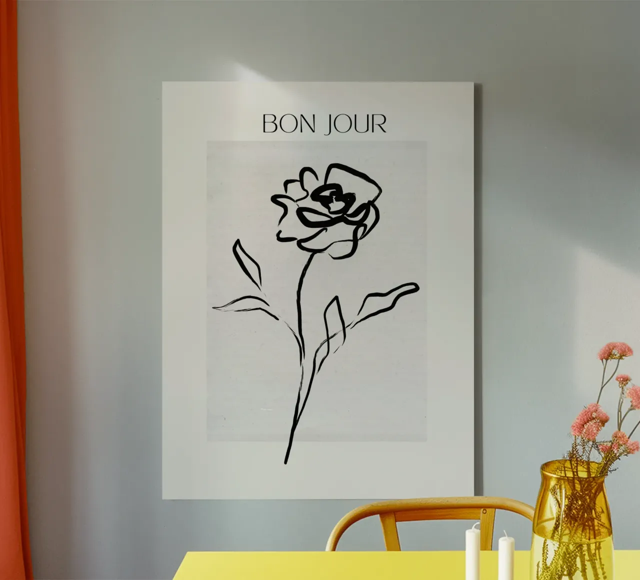 Bon Jour No 01 tela da treechild
