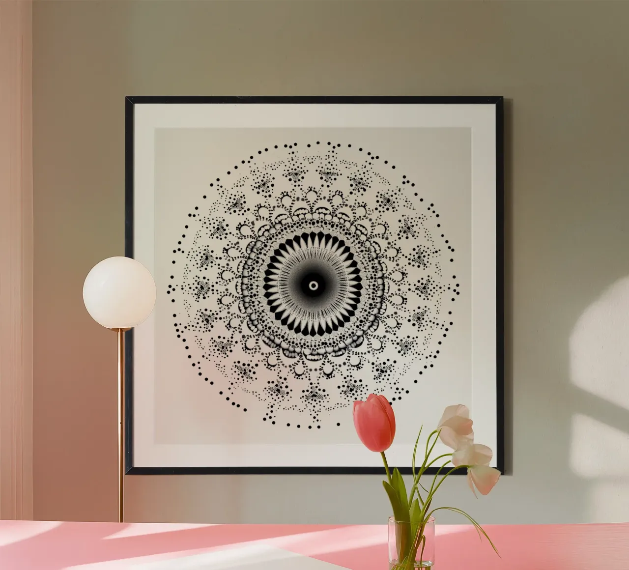 Mandala in bianco e nero carta hahnemühle da Spiritual Touch