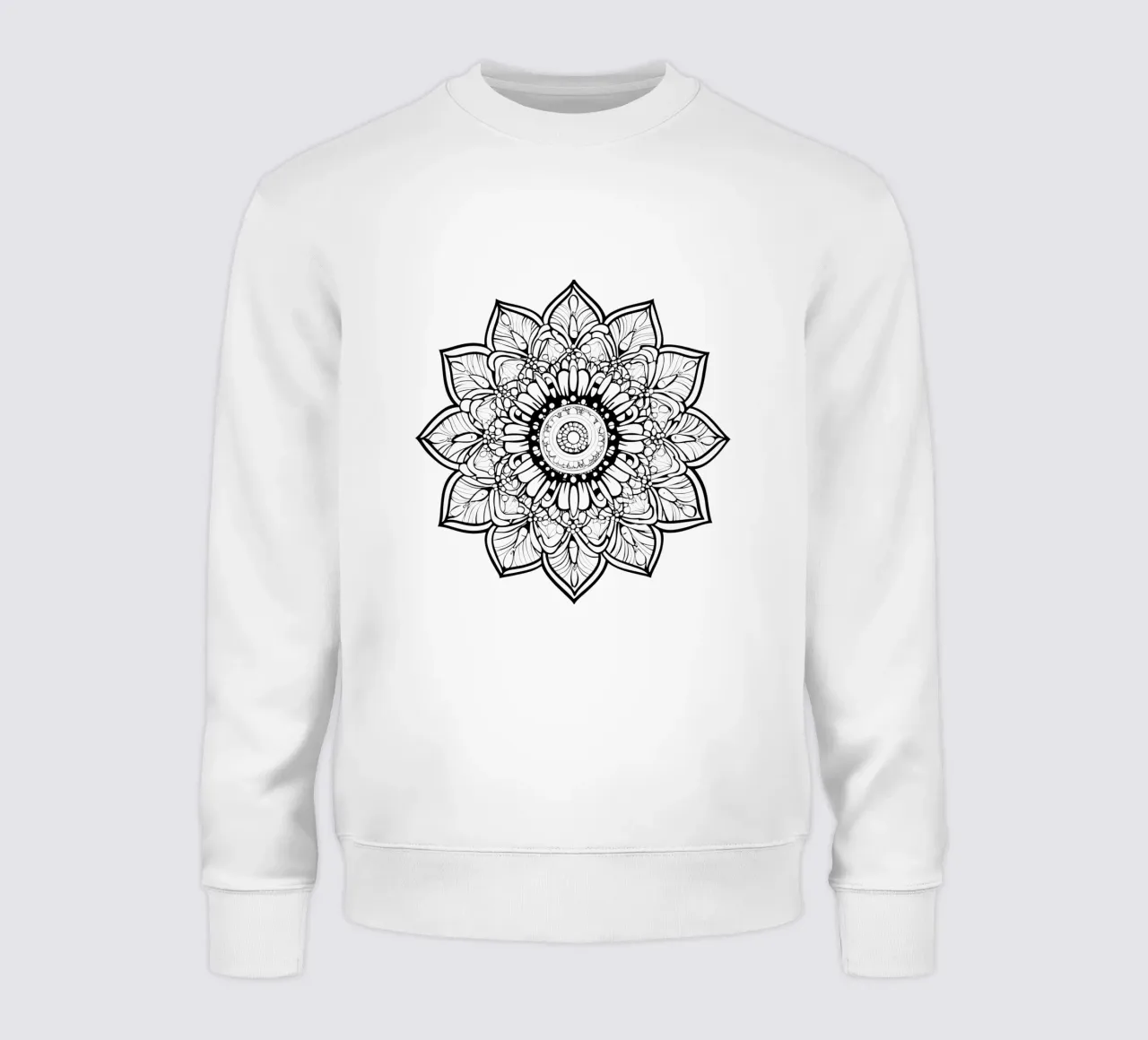 Mandala in bianco e nero felpa da Spiritual Touch