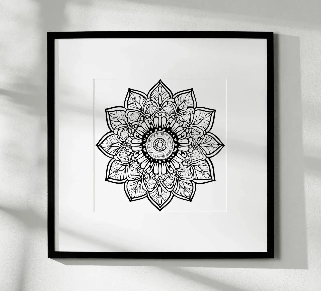 Mandala in bianco e nero carta hahnemühle da Spiritual Touch