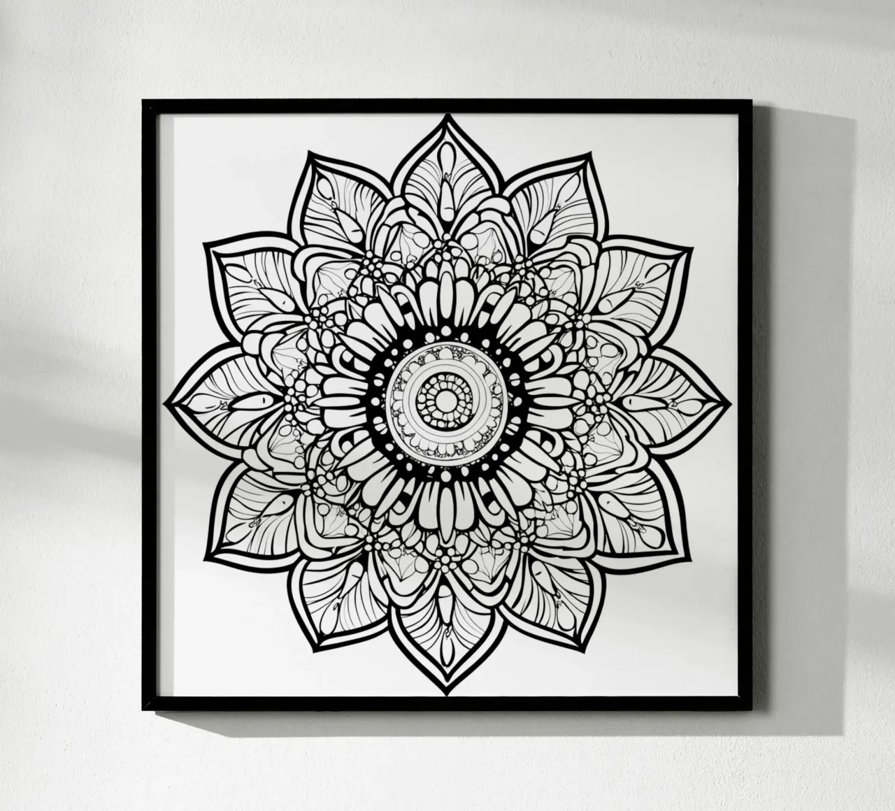 Mandala in bianco e nero carta hahnemühle da Spiritual Touch