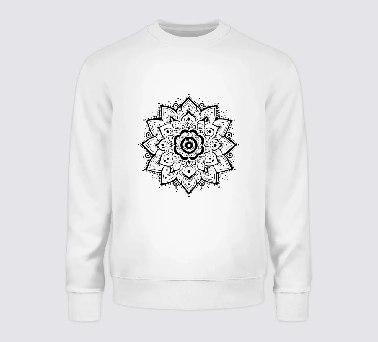 Mandala in bianco e nero felpa da Spiritual Touch