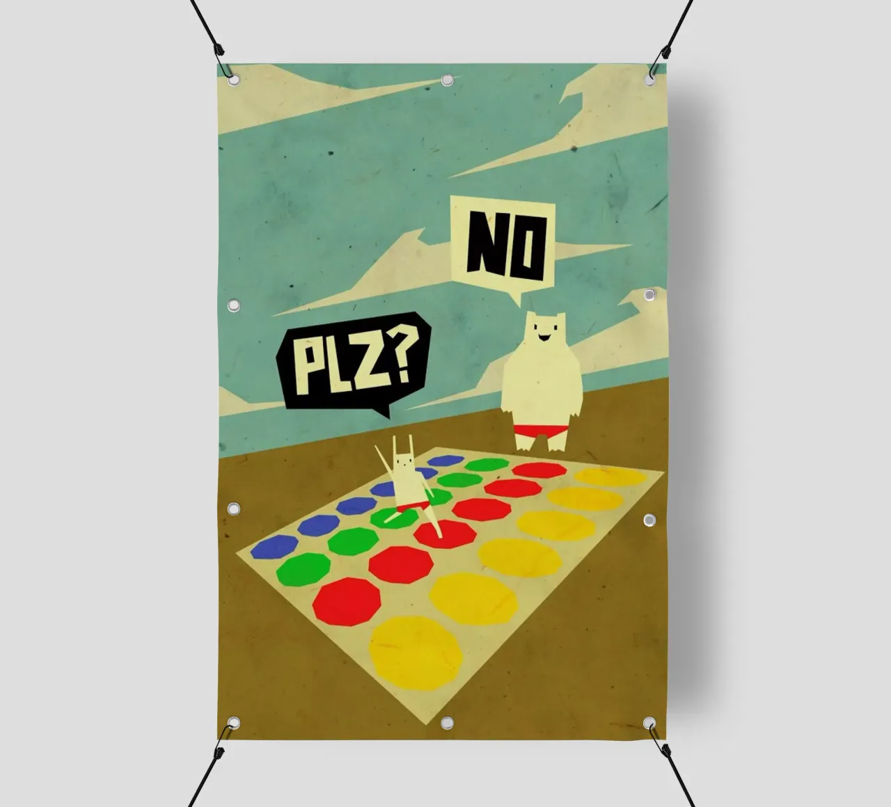 Yeti doesn't play Twister pvc cover by Yetiland