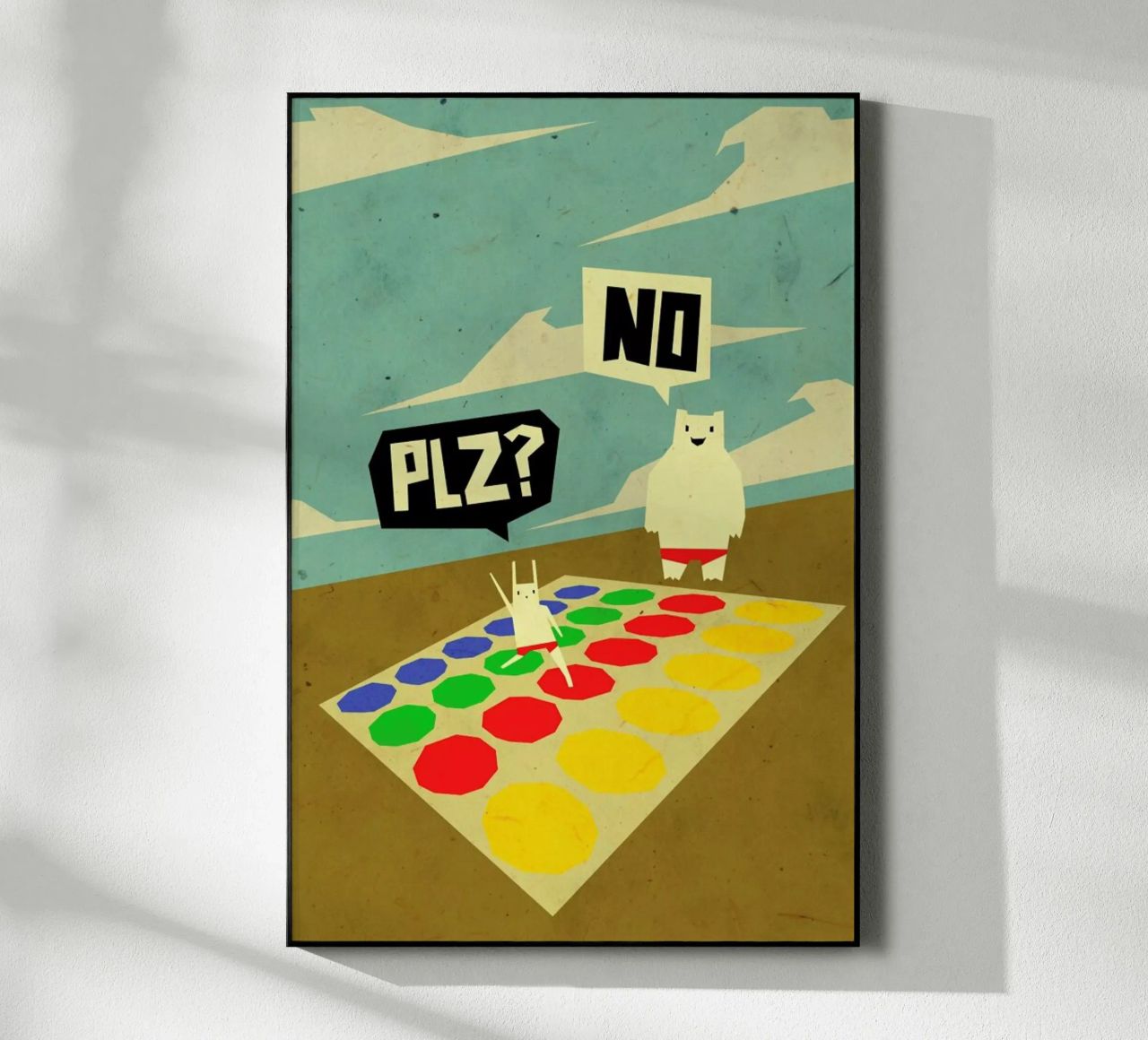 Yeti doesn't play Twister plexiglass da Yetiland