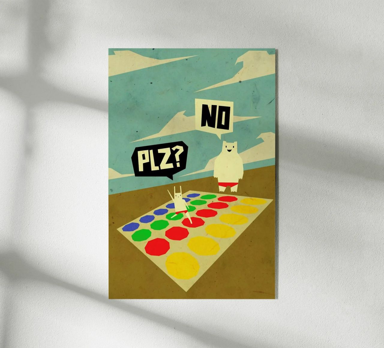 Yeti doesn't play Twister plexiglass da Yetiland