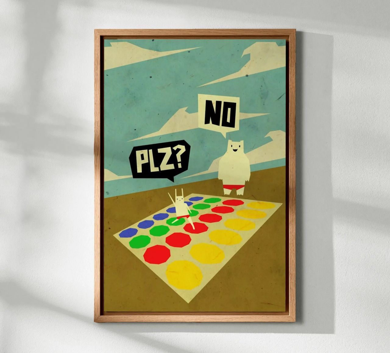 Yeti doesn't play Twister alluminio dibond da Yetiland