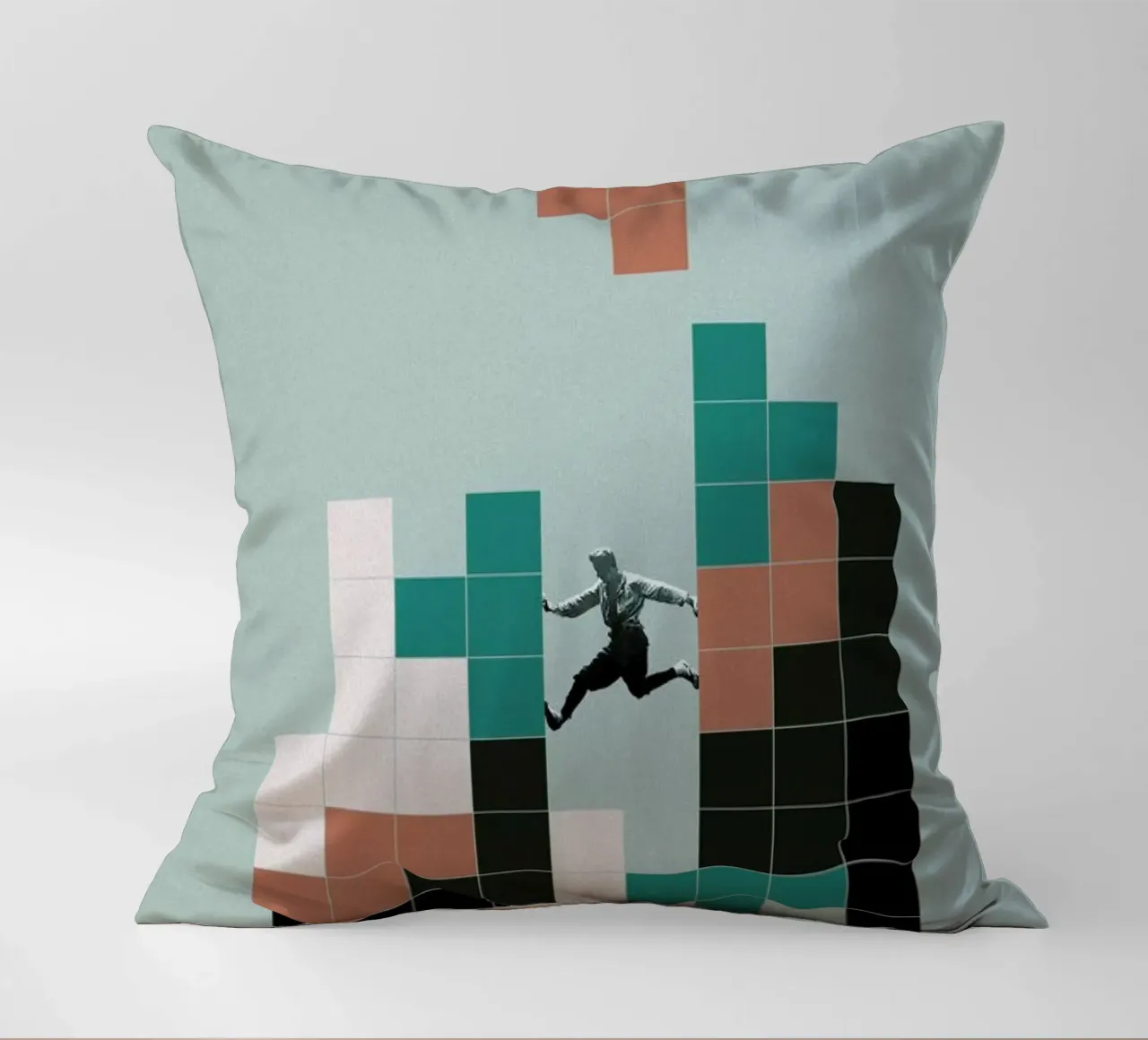 Life decorative cushion by Maarten Léon