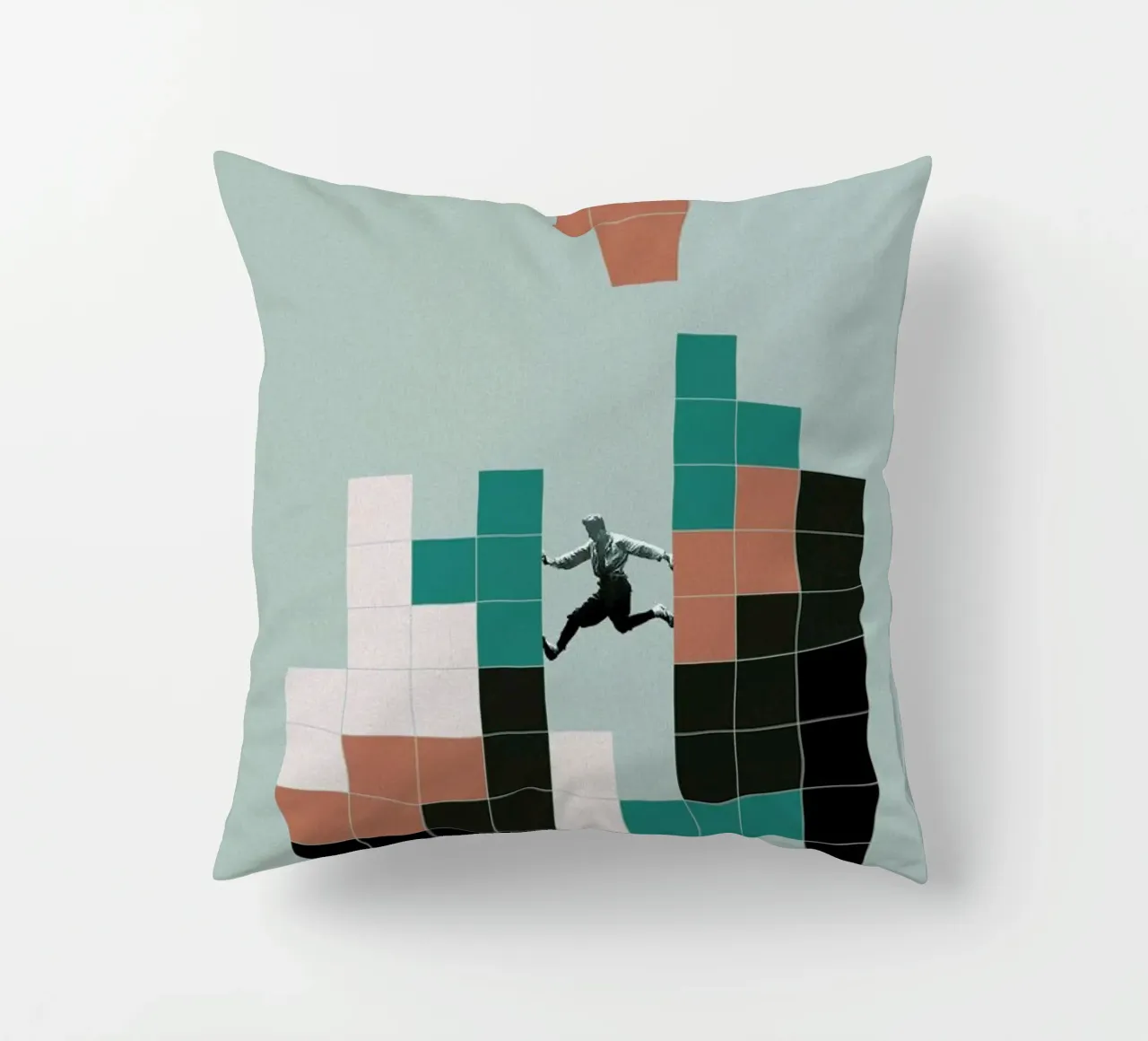 Life decorative cushion by Maarten Léon